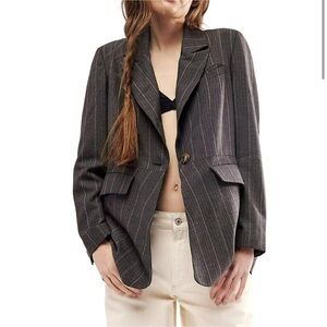 NWOT Free People Blazer Pinstripe jacket